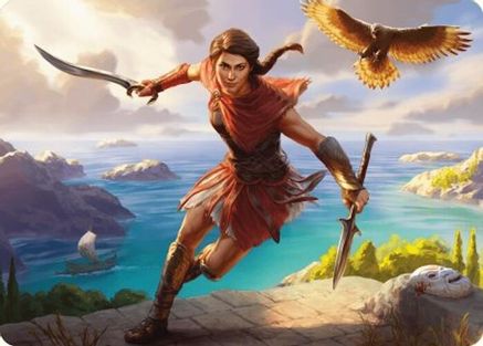 Image of Kassandra, Eagle Bearer Art Card [Assassin's Creed Art Series]
