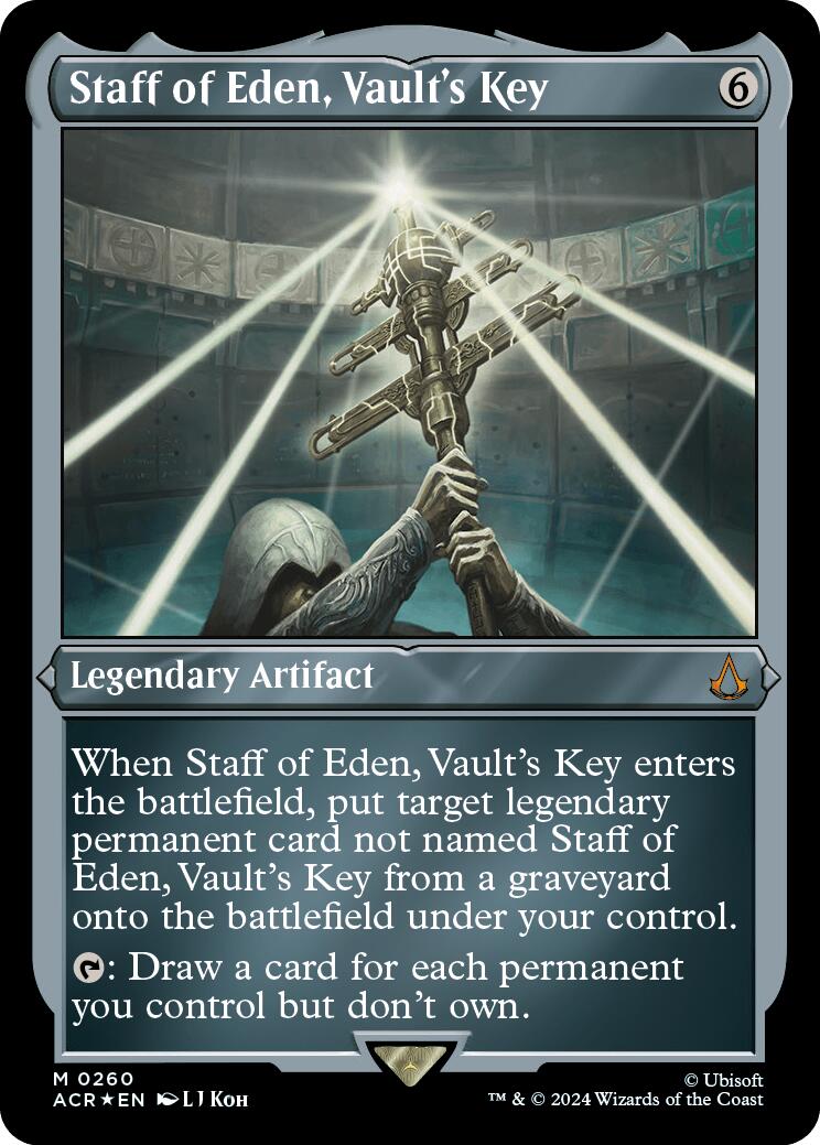 Image of Staff of Eden, Vault's Key (Foil Etched) [Assassin's Creed]