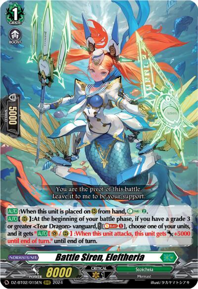 Image of Battle Siren, Eleftheria (DZ-BT02/015EN) [Illusionless Strife]