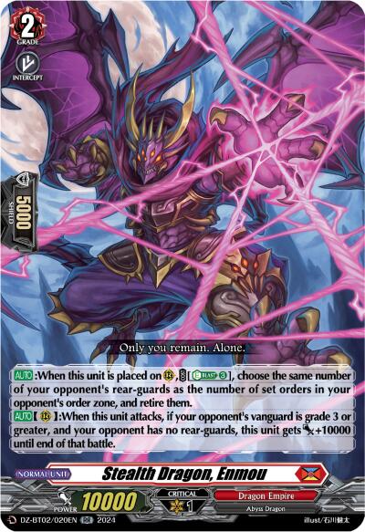 Image of Stealth Dragon, Enmou (DZ-BT02/020EN) [Illusionless Strife]