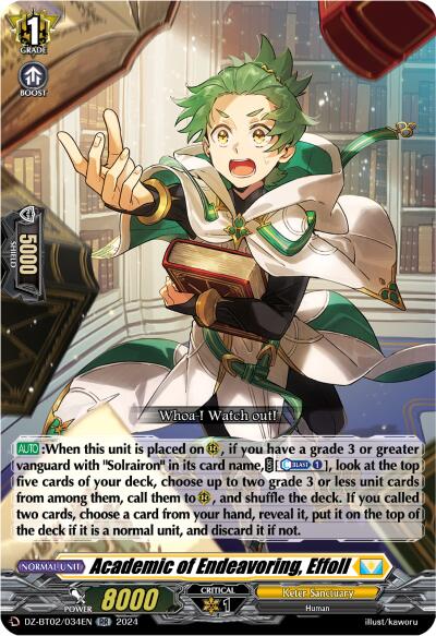 Image of Academic of Endeavoring, Effoll (DZ-BT02/034EN) [Illusionless Strife]