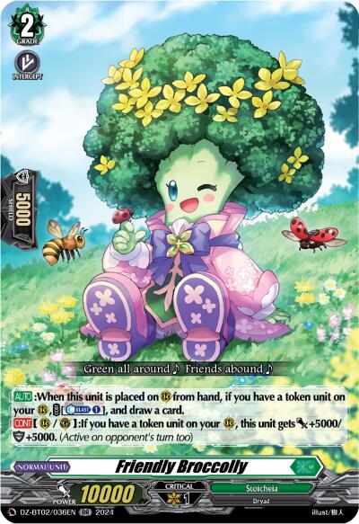 Image of Friendly Broccolly (DZ-BT02/036EN) [Illusionless Strife]