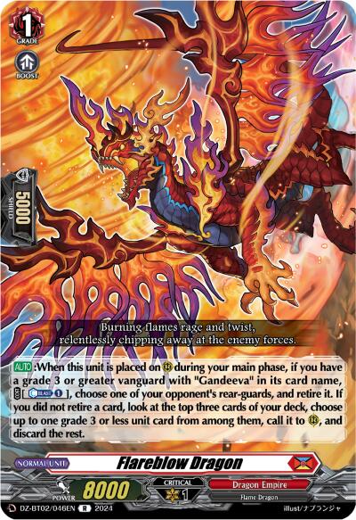 Image of Flareblow Dragon (DZ-BT02/046EN) [Illusionless Strife]