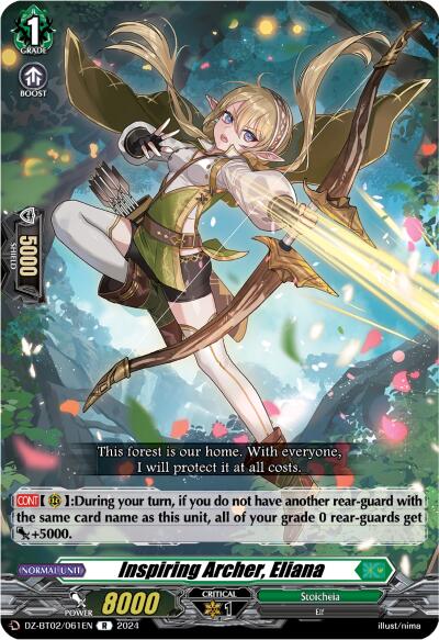 Image of Inspiring Archer, Eliana (DZ-BT02/061EN) [Illusionless Strife]