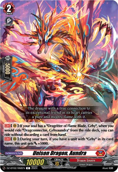 Image of Unison Dragon, Aundra (DZ-BT02/068EN) [Illusionless Strife]