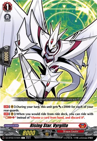 Image of Rising Star, Vyrgilla (DZ-BT02/072EN) [Illusionless Strife]