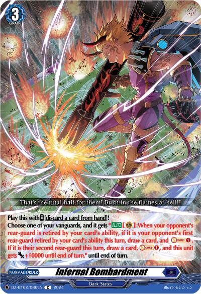 Image of Infernal Bombardment (DZ-BT02/086EN) [Illusionless Strife]
