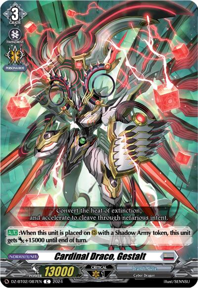 Image of Cardinal Draco, Gestalt (DZ-BT02/087EN) [Illusionless Strife]