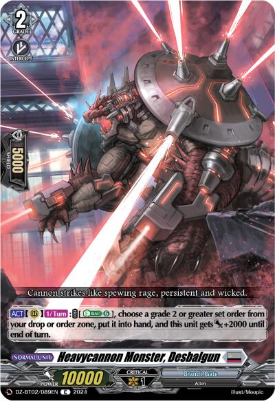 Image of Heavycannon Monster, Desbalgun (DZ-BT02/089EN) [Illusionless Strife]