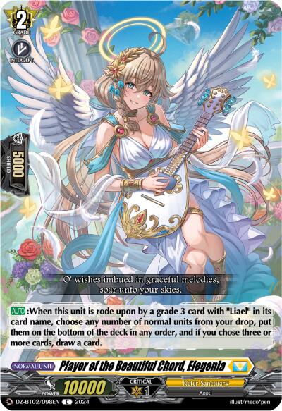 Image of Player of the Beautiful Chord, Elegenia (DZ-BT02/098EN) [Illusionless Strife]