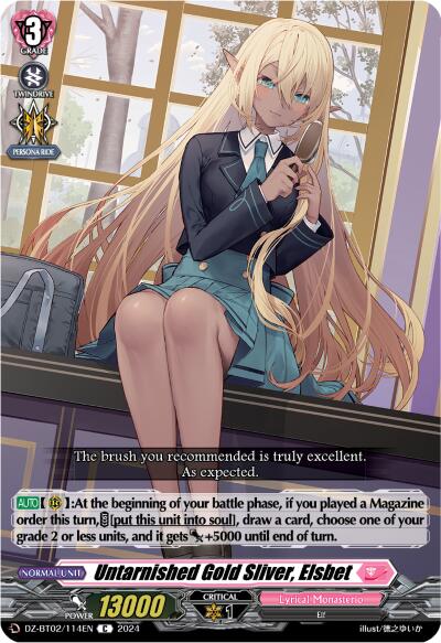 Image of Untarnished Gold Sliver, Elsbet (DZ-BT02/114EN) [Illusionless Strife]