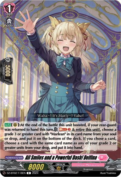 Image of All Smiles and a Powerful Dash! Delfina (DZ-BT02/118EN) [Illusionless Strife]