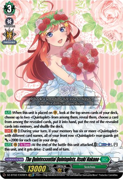 Image of The Quintessential Quintuplets, Itsuki Nakano (EXRRR) (DZ-BT02/EX09EN) [Illusionless Strife]