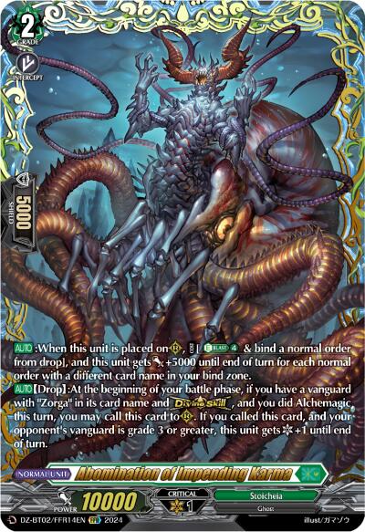 Image of Abomination of Impending Karma (FFR) (DZ-BT02/FFR14EN) [Illusionless Strife]