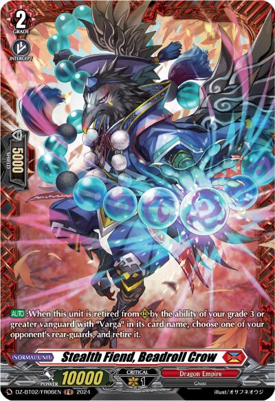 Image of Stealth Fiend, Beadroll Crow (FR) (DZ-BT02/FR06EN) [Illusionless Strife]