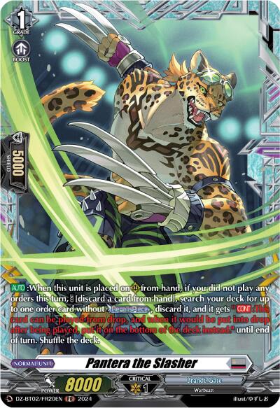 Image of Pantera the Slasher (FR) (DZ-BT02/FR20EN) [Illusionless Strife]