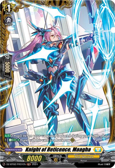 Image of Knight of Reticence, Maagha (FR) (DZ-BT02/FR31EN) [Illusionless Strife]