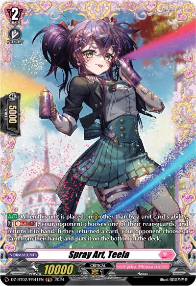 Image of Spray Art, Teela (FR) (DZ-BT02/FR41EN) [Illusionless Strife]