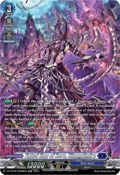 Image of Fated One of Zero, Blangdmire (SR) (DZ-BT02/SR08EN) [Illusionless Strife]