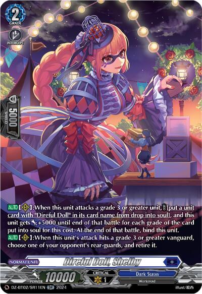 Image of Direful Doll, Shelby (SR) (DZ-BT02/SR11EN) [Illusionless Strife]