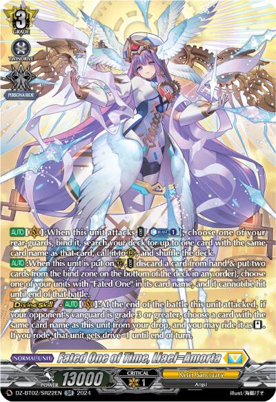 Image of Fated One of Time, Liael=Amorta (SR) (DZ-BT02/SR22EN) [Illusionless Strife]