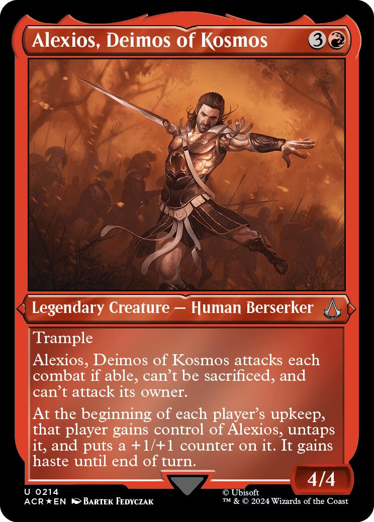 Image of Alexios, Deimos of Kosmos (Foil Etched) [Assassin's Creed]