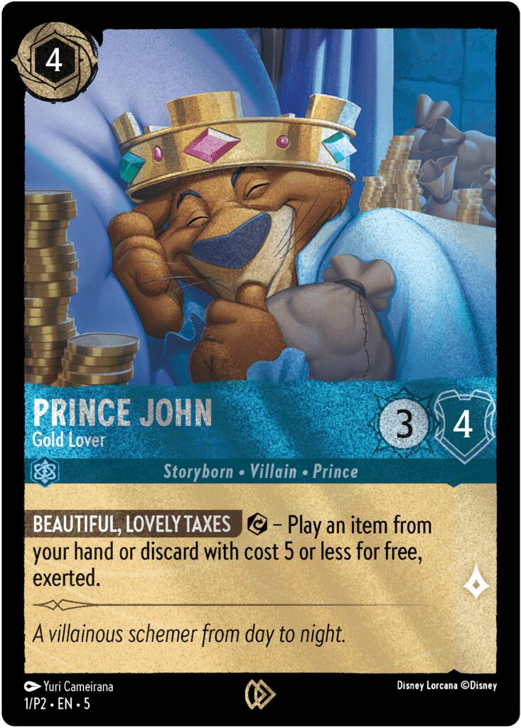 Image of Prince John - Gold Lover (1) [Promo Cards]