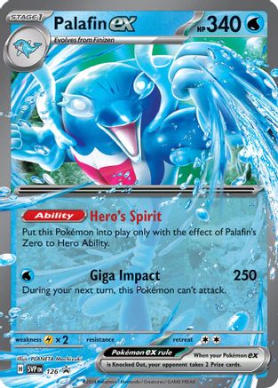 Image of Palafin ex (126) [Scarlet & Violet: Black Star Promos]