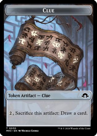Image of Clue Token // Energy Reserve Double-Sided Token [Modern Horizons 3 Tokens]