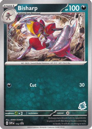 Image of Bisharp (112) (Darkrai Deck) [Battle Academy 2024]