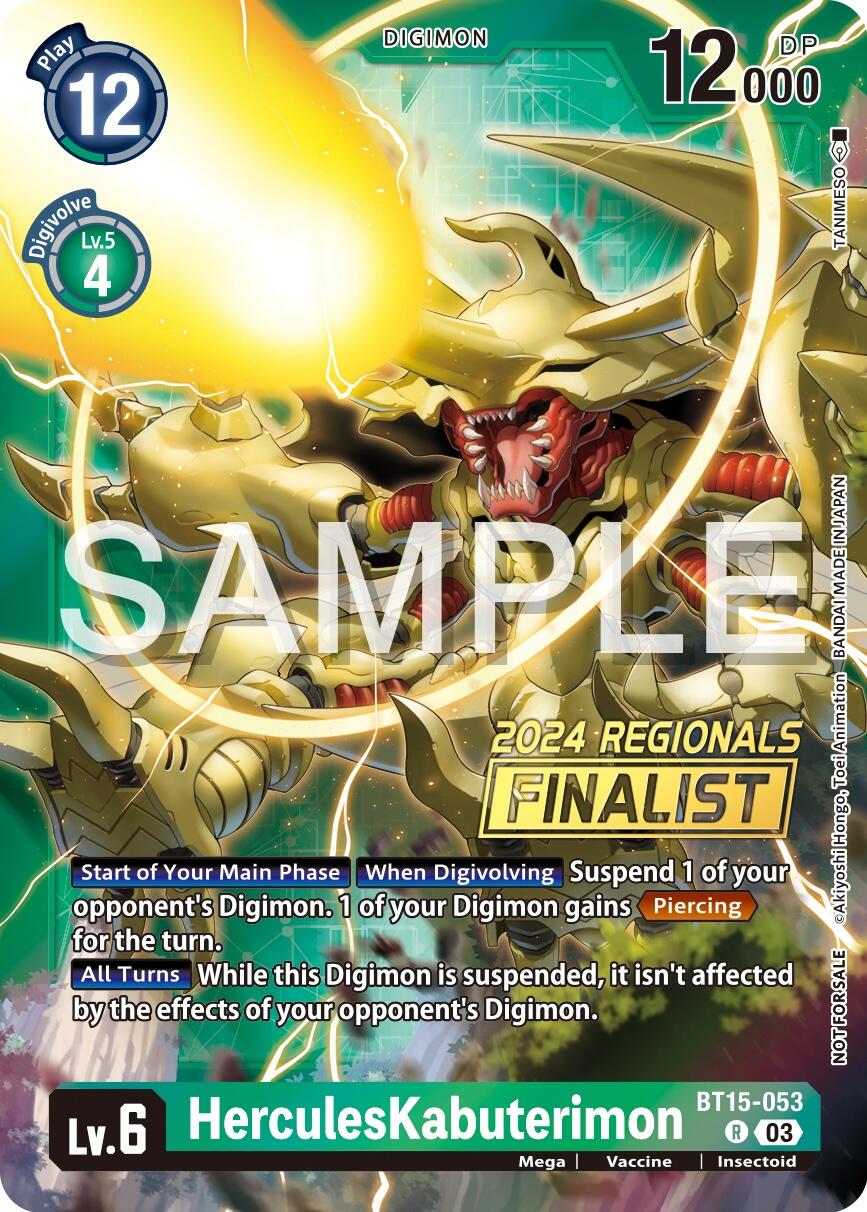 Image of HerculesKabuterimon [BT15-053] (2024 Regionals Finalist) [Exceed Apocalypse]