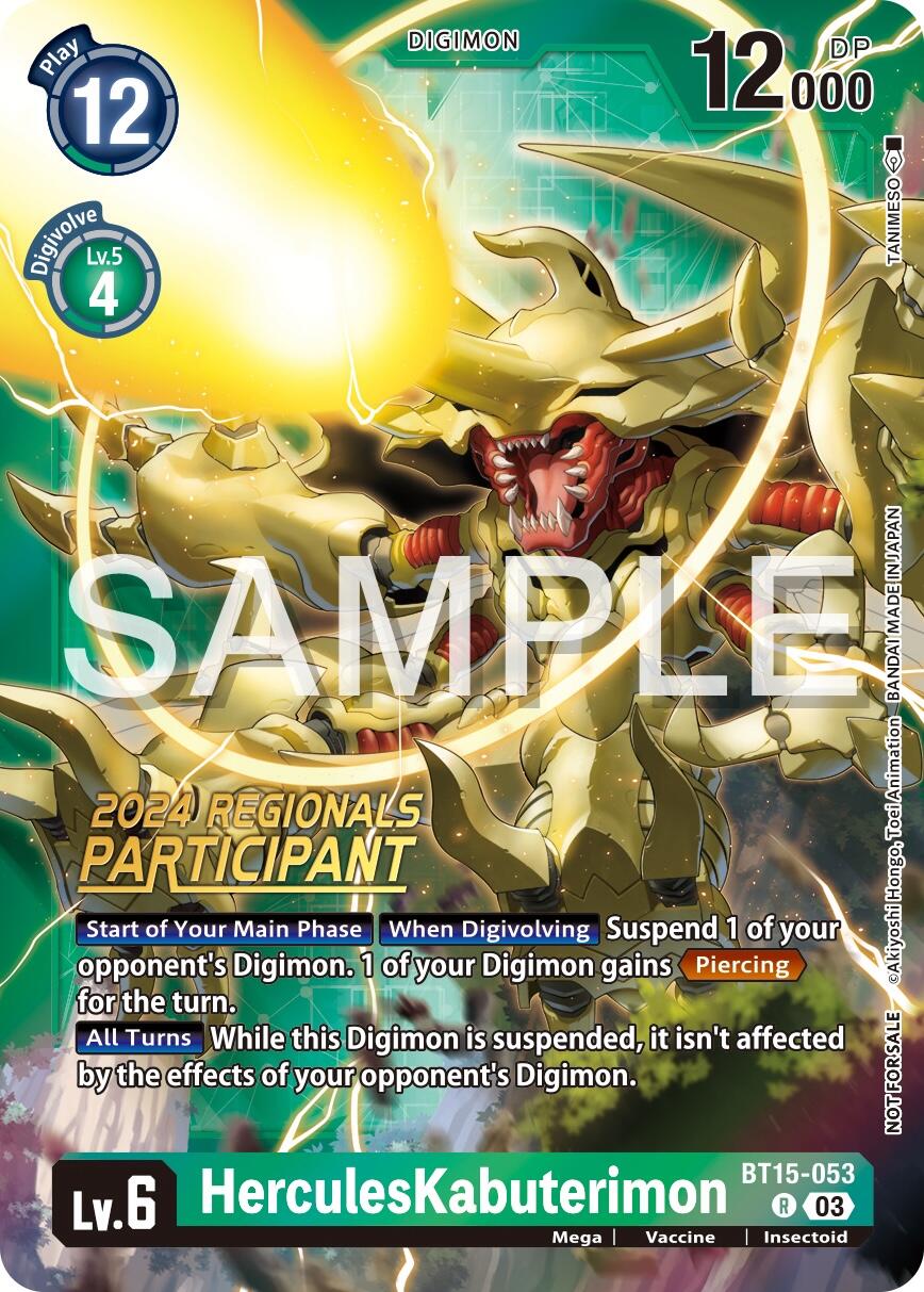 Image of HerculesKabuterimon [BT15-053] (2024 Regionals Participant) [Exceed Apocalypse]