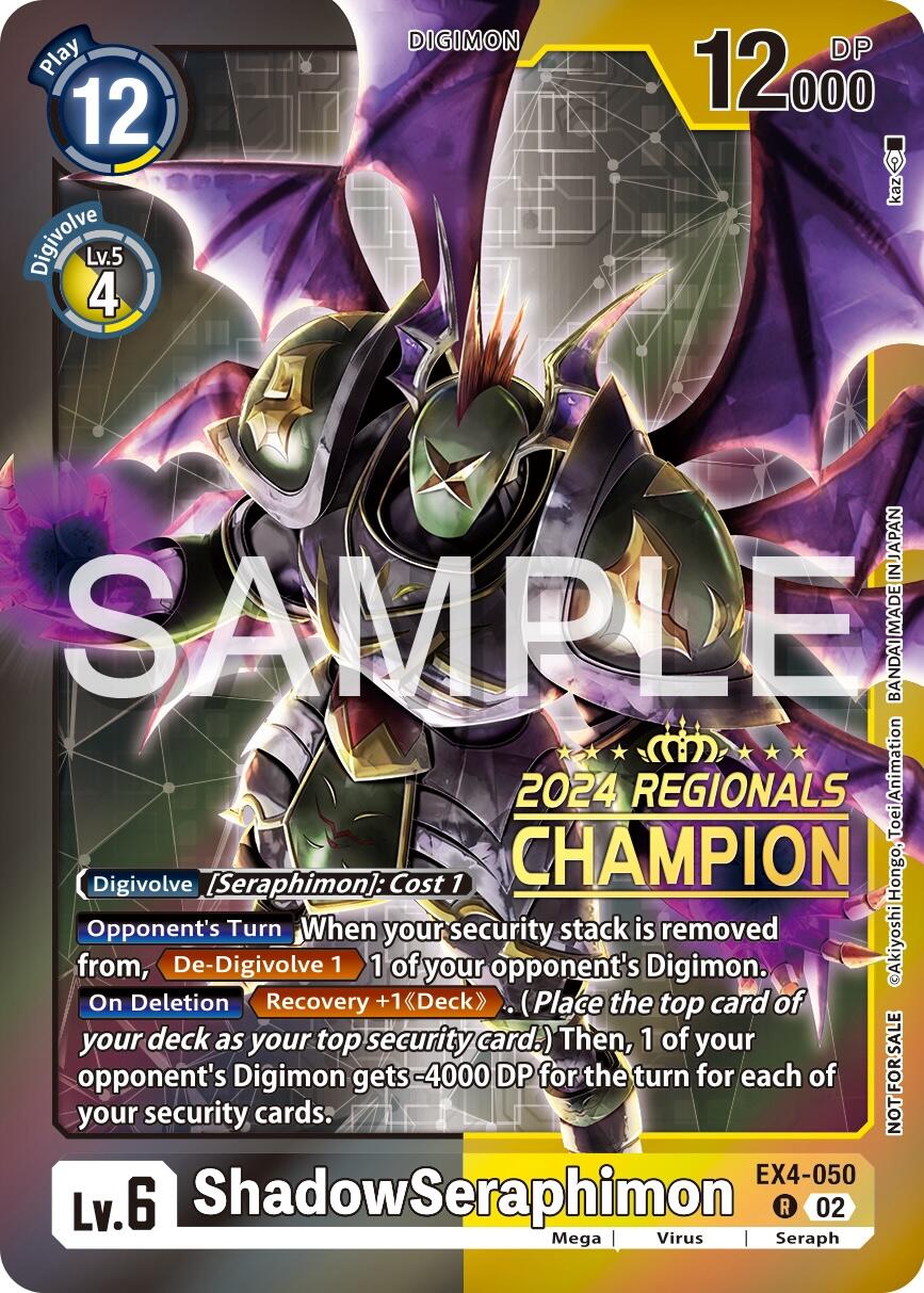 Image of ShadowSeraphimon [EX4-050] (2024 Regionals Champion) [Alternative Being Booster]