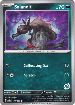Image of Salandit (139/197) (Darkrai Deck) [Battle Academy 2024]