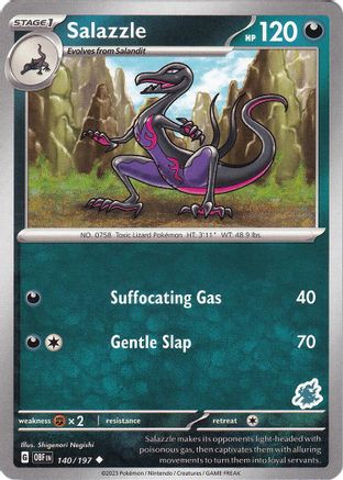 Image of Salazzle (140/197) (Darkrai Deck) [Battle Academy 2024]