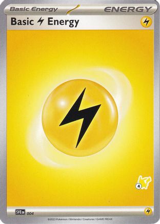 Image of Basic Lightning Energy (004) (Pikachu Stamp #4) [Battle Academy 2024]
