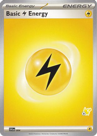 Image of Basic Lightning Energy (004) (Pikachu Stamp #9) [Battle Academy 2024]