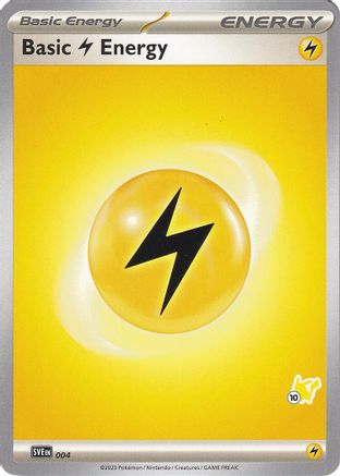 Image of Basic Lightning Energy (004) (Pikachu Stamp #10) [Battle Academy 2024]