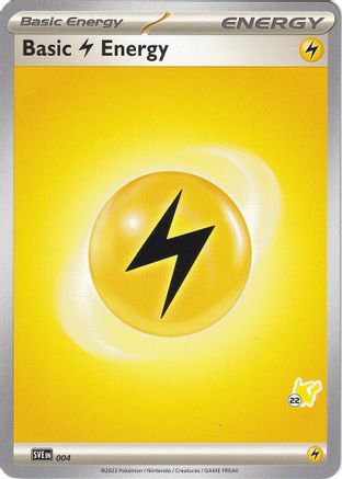 Image of Basic Lightning Energy (004) (Pikachu Stamp #22) [Battle Academy 2024]