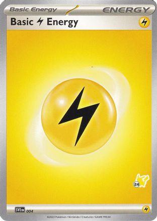 Image of Basic Lightning Energy (004) (Pikachu Stamp #24) [Battle Academy 2024]