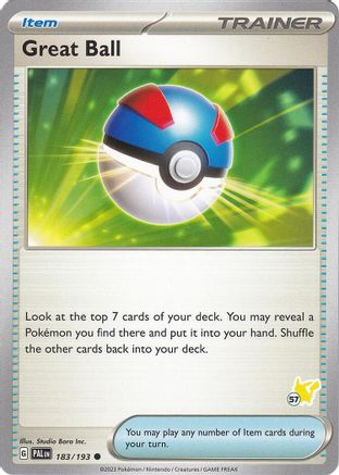 Image of Great Ball (183/193) (Pikachu Stamp #57) [Battle Academy 2024]