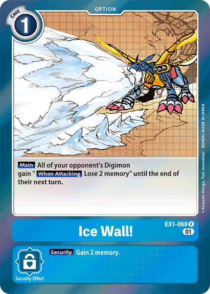 Image of Ice Wall! [EX1-068] [Classic Collection]