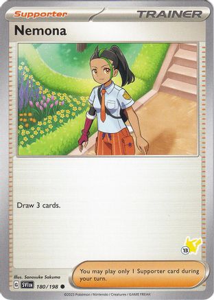 Image of Nemona (180/198) (Pikachu Stamp #13) [Battle Academy 2024]
