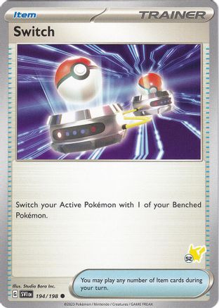 Image of Switch (194/198) (Pikachu Stamp #52) [Battle Academy 2024]