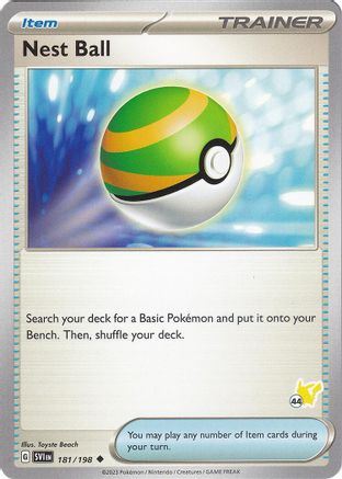 Image of Nest Ball (181/198) (Pikachu Stamp #44) [Battle Academy 2024]