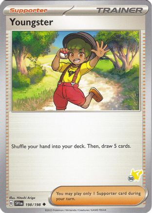 Image of Youngster (198/198) (Pikachu Stamp #50) [Battle Academy 2024]