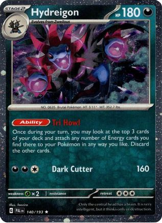 Image of Hydreigon (140/193) (Cosmo Holo) [Scarlet & Violet: Paldea Evolved]