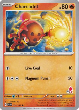 Image of Charcadet (039/193) (Armarouge Stamp #13) [Battle Academy 2024]
