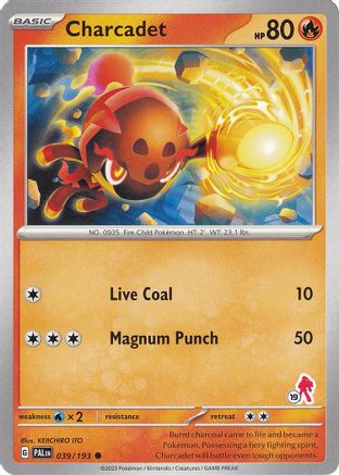 Image of Charcadet (039/193) (Armarouge Stamp #19) [Battle Academy 2024]