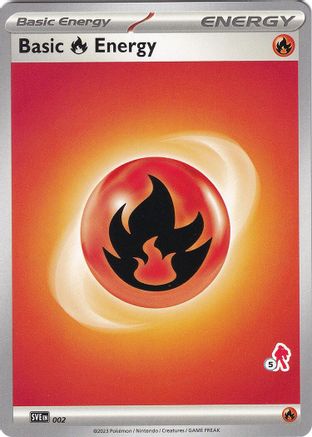 Image of Basic Fire Energy (002) (Armarouge Stamp #5) [Battle Academy 2024]